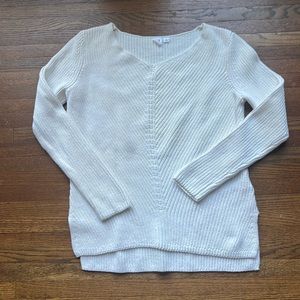 Gap White Shaker Sweater, Small